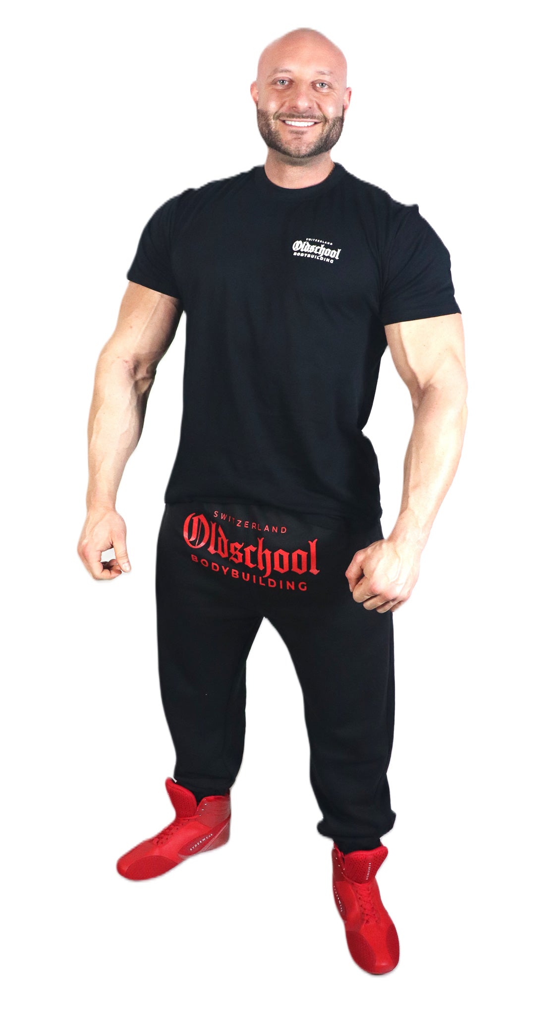 SIGNATURE OLDSCHOOL PANTS SCHWARZ ROT