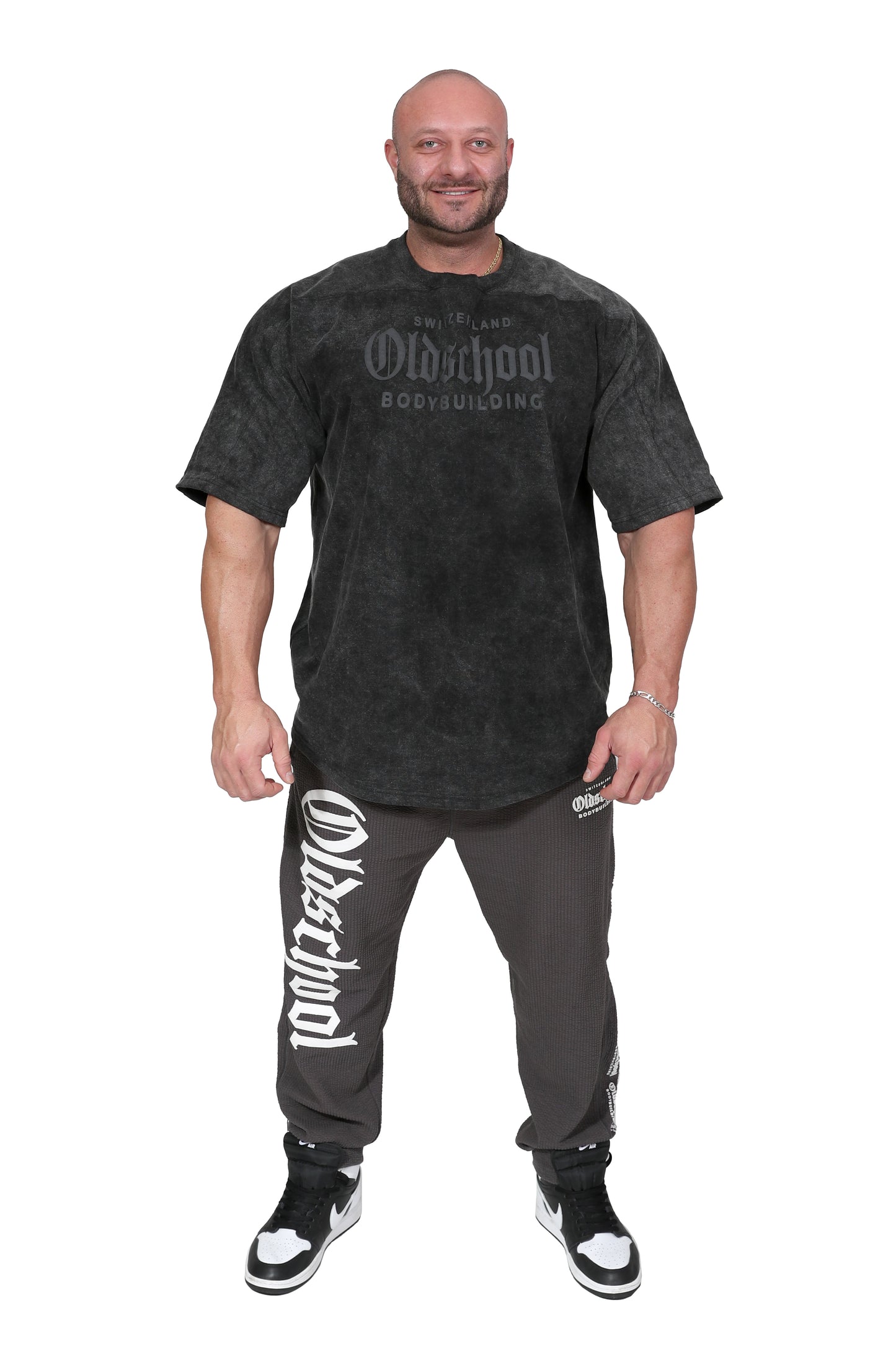 HARDCORE PANTS GRAU/WEISS