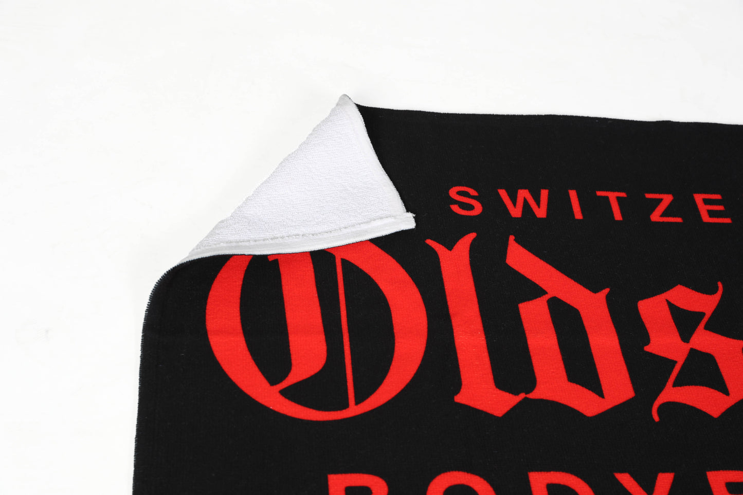 CLASSIC TOWEL SCHWARZ/ROT