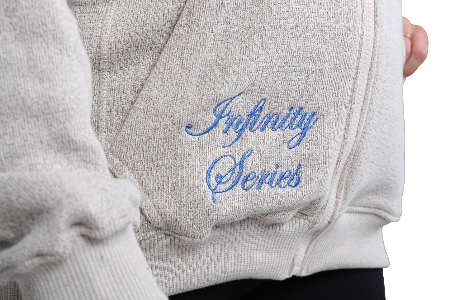 INFINITY SERIES SPRINGS HOODIE BEIGE/BLAU/LILA