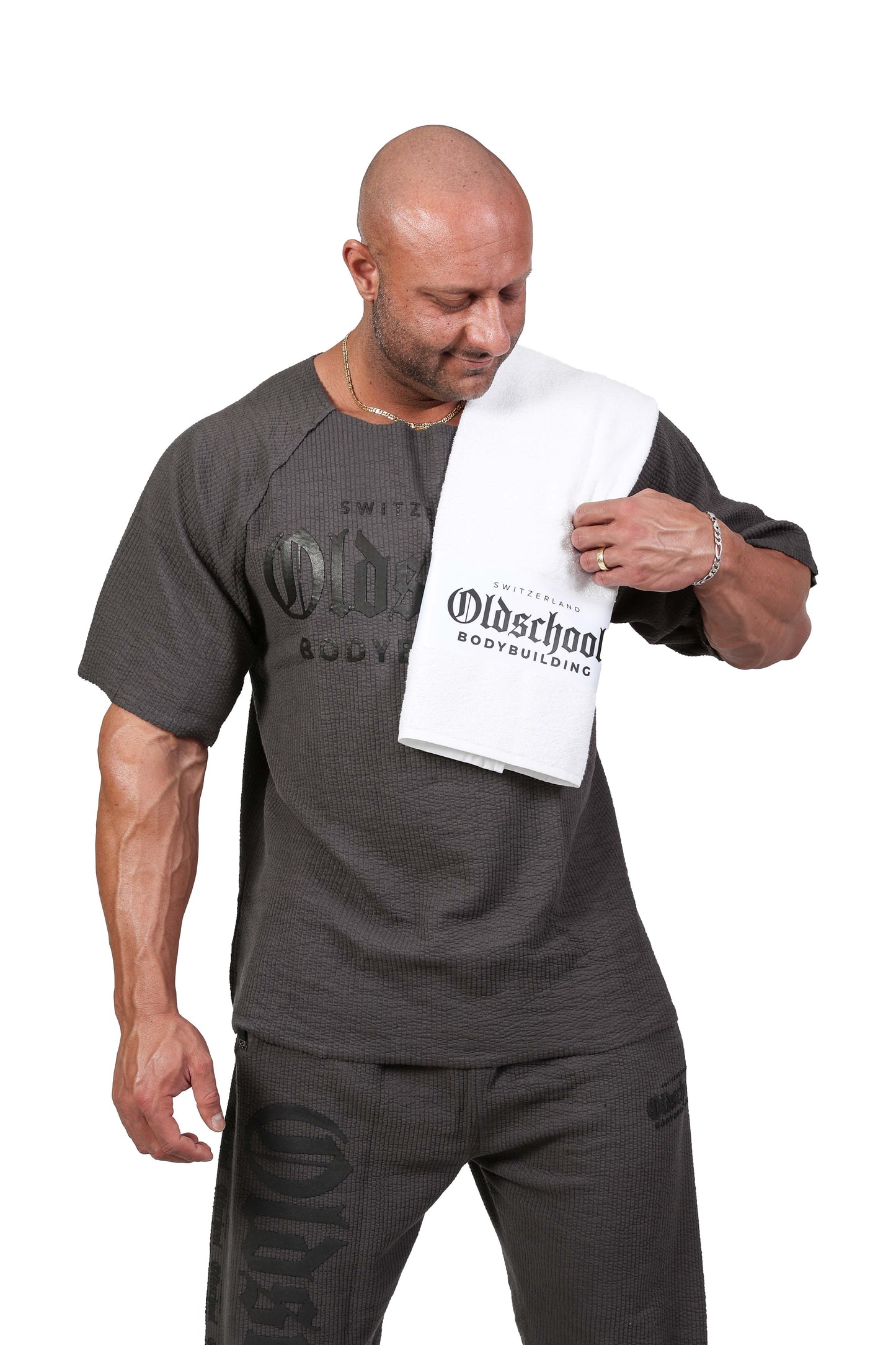 OLDSCHOOL GYM TUCH WEISS