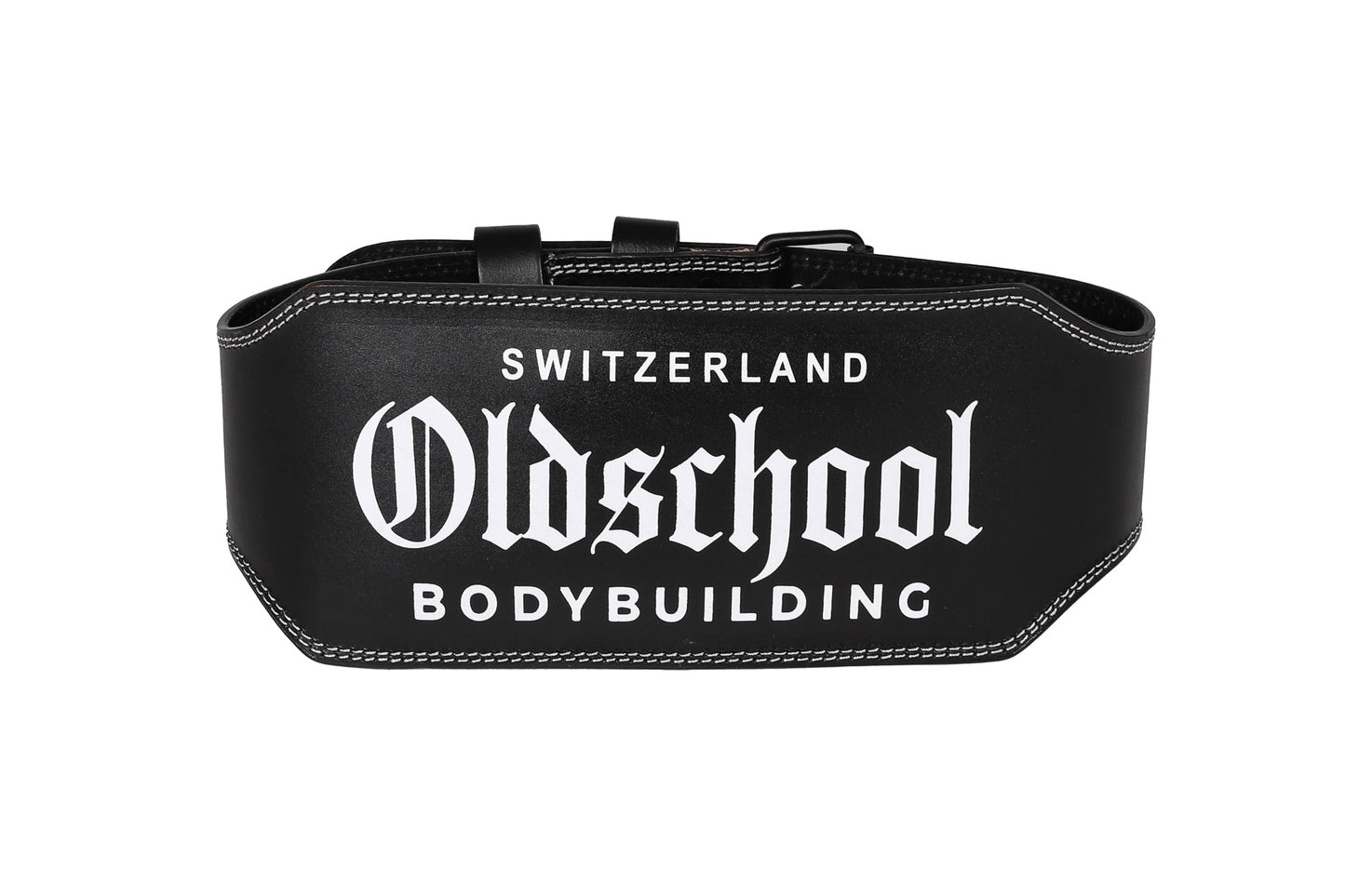 7.9 INCH LEATHER LIFTING BELT SCHWARZ/WEISS