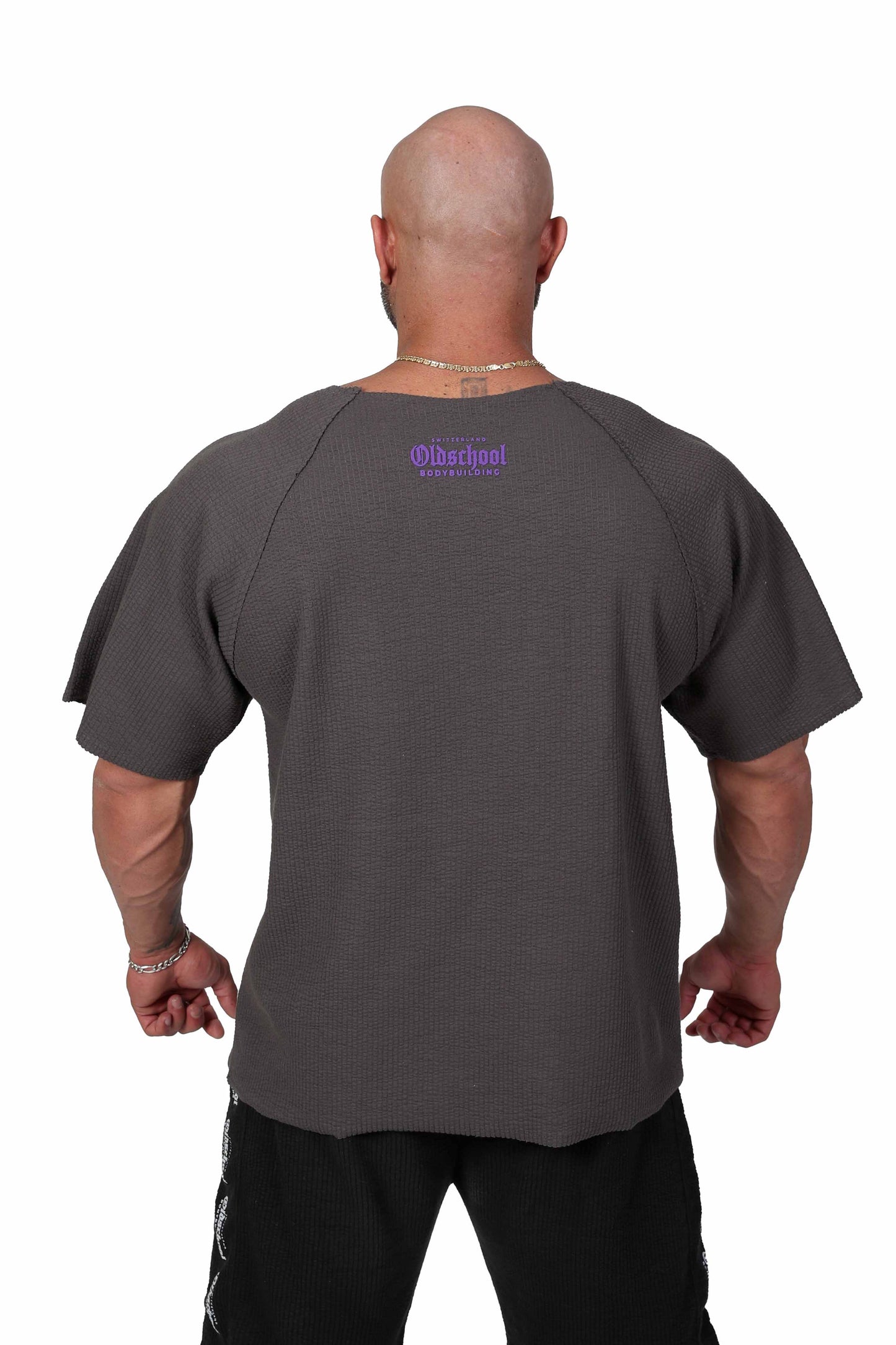 RIPPED RAG TOP GRAU/PURPLE