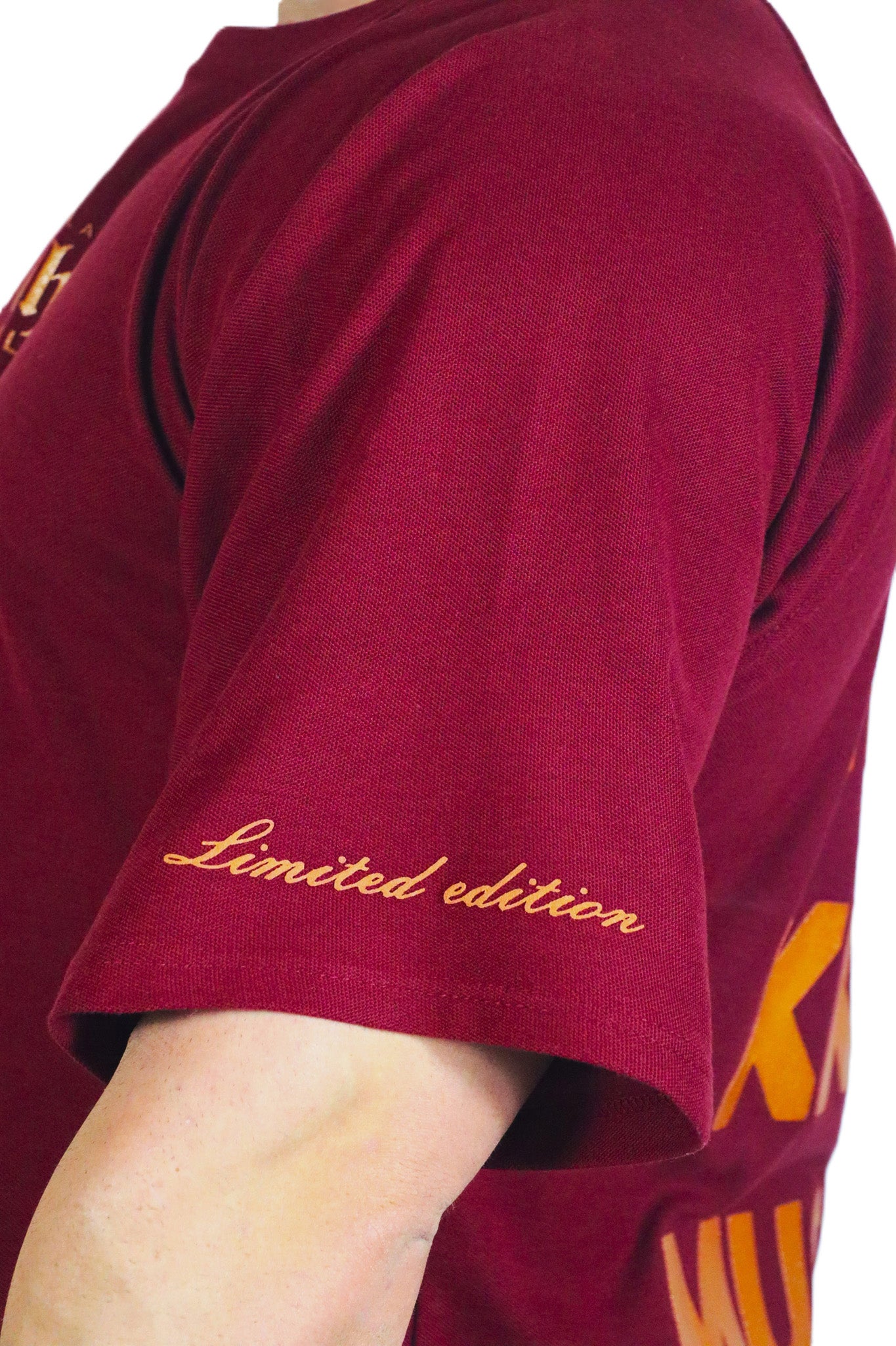 XXXXL SHIRT BORDEAUX/GOLD