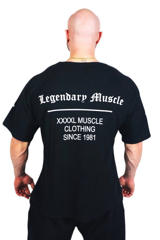 LEGENDARY MUSCLE OVERSIZED SHIRT SCHWARZ