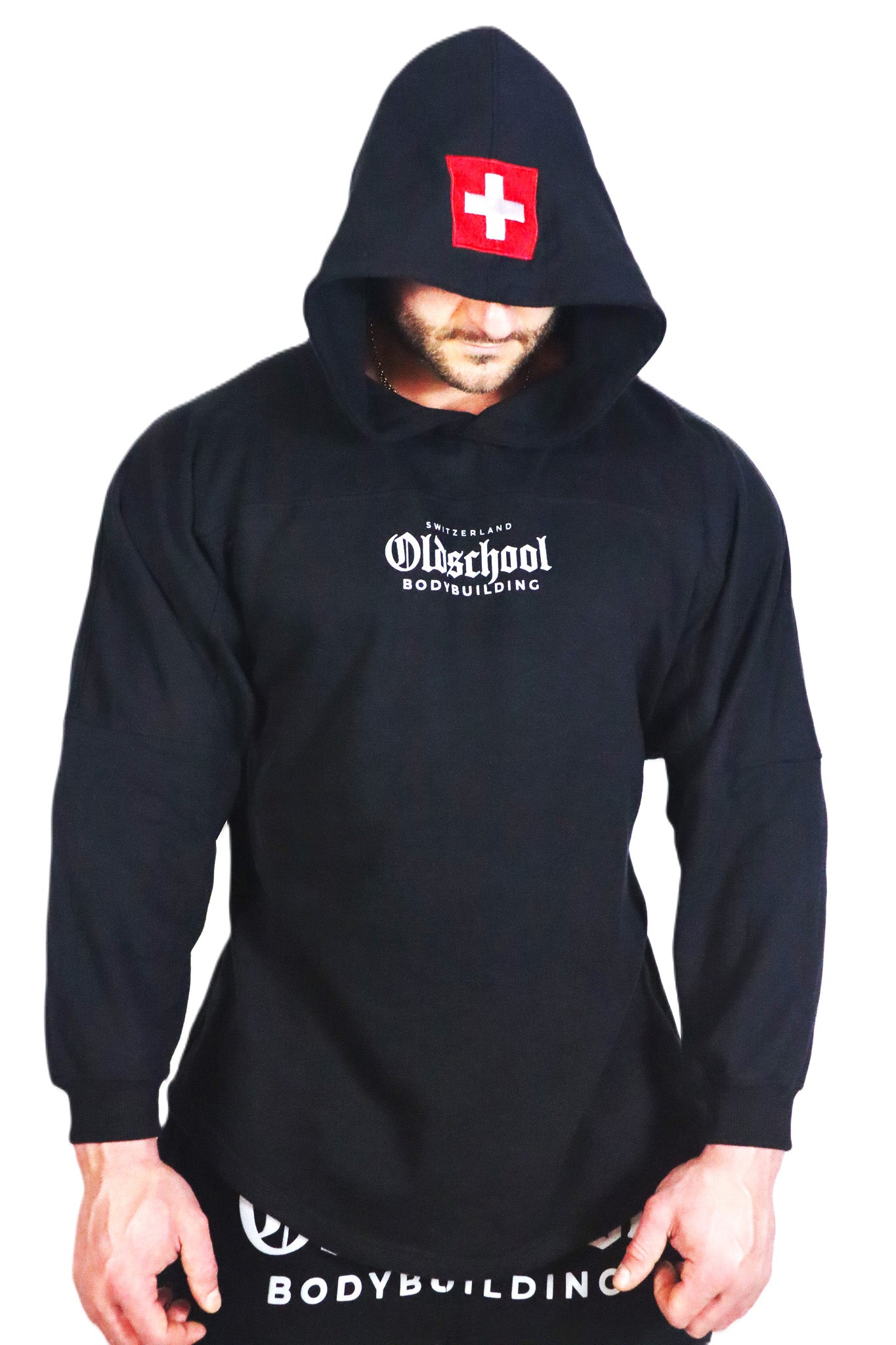 LEGENDARY MUSCLE SWISS EDITION HOODIE SCHWARZ