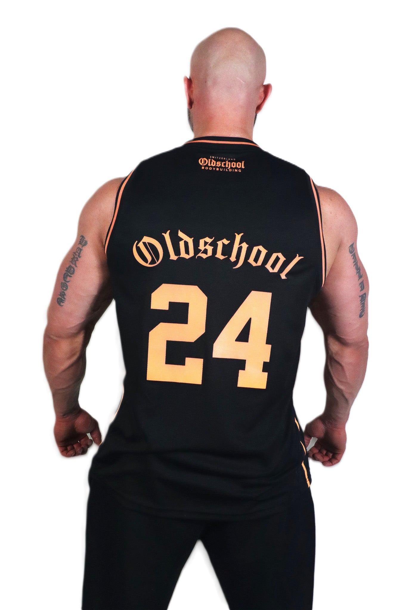 OLDSCHOOL 24 TANK TOP SCHWARZ/ORANGE