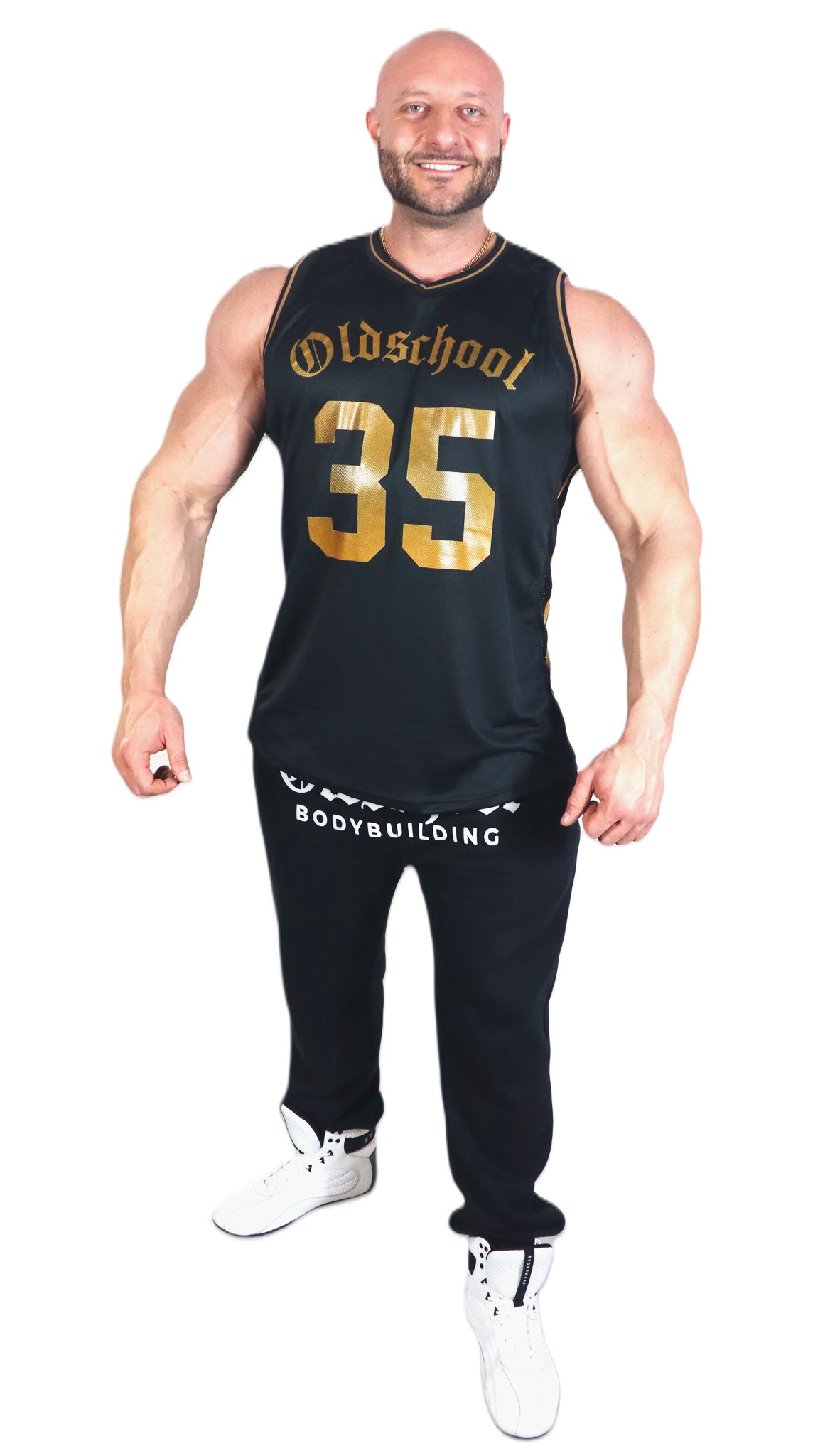 STEFANO 35 TANK TOP SCHWARZ/GOLD