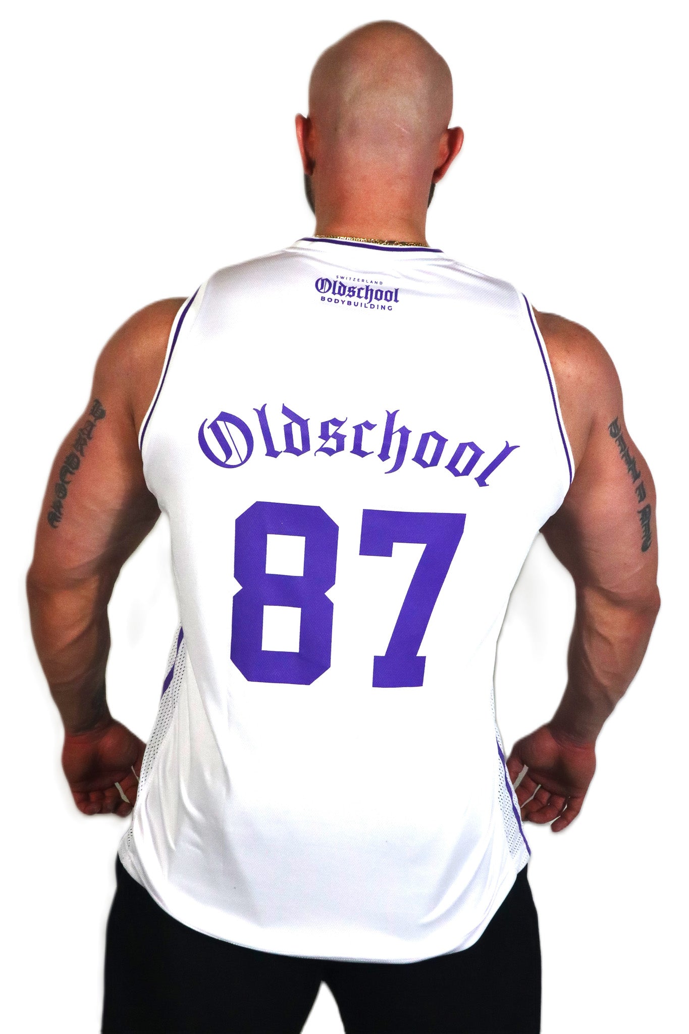 RETO 87 TANK TOP WEISS/VIOLETT