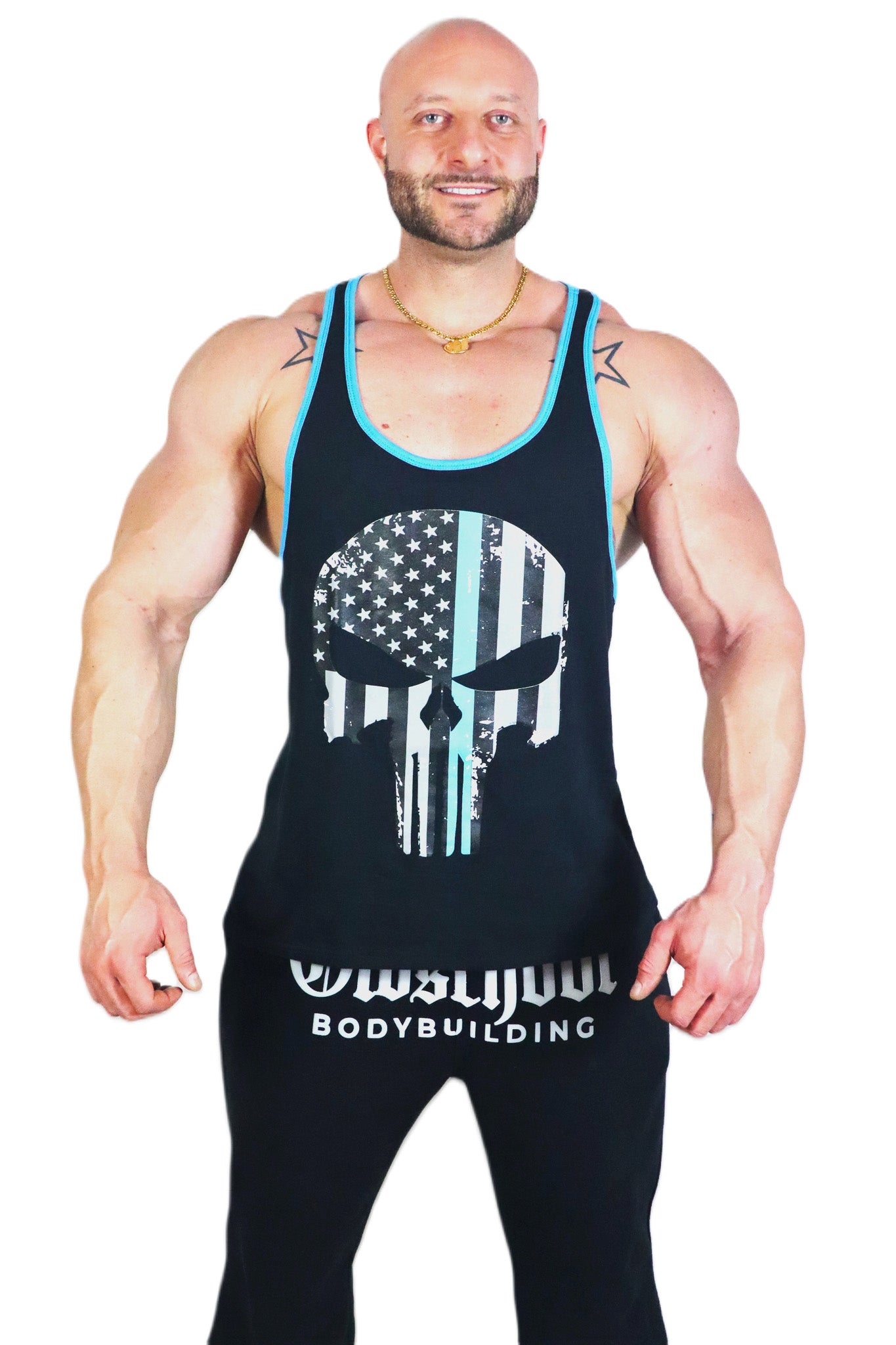 PUNISHER STRINGER TANK SCHWARZ/BLAU