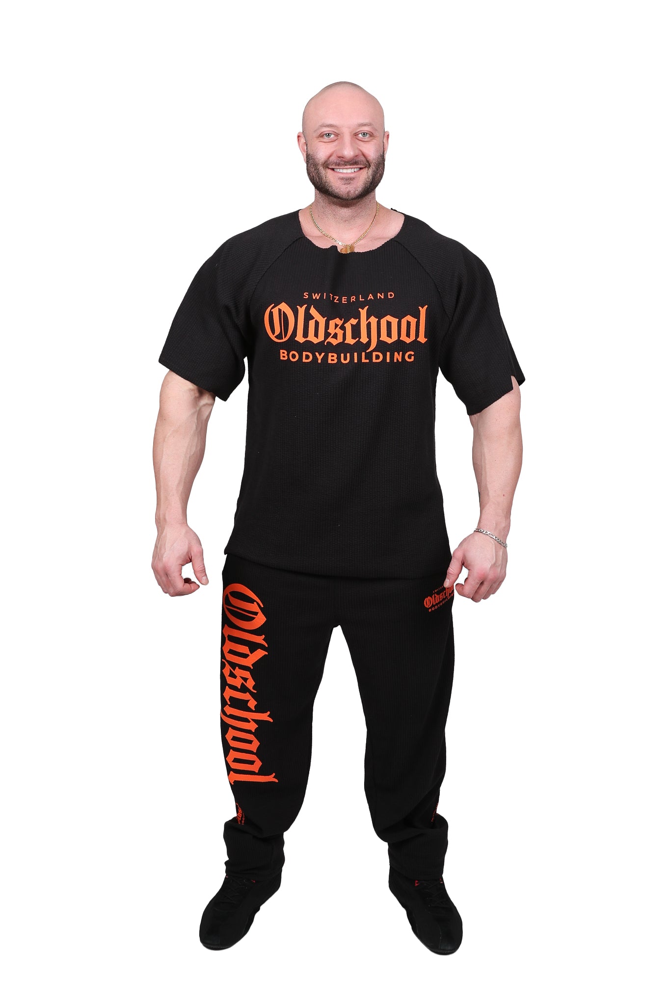 RIPPED RAG TOP SCHWARZ/ORANGE