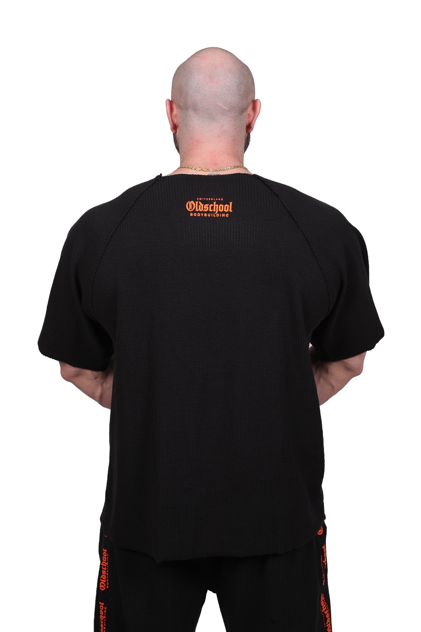 RIPPED RAG TOP SCHWARZ/ORANGE