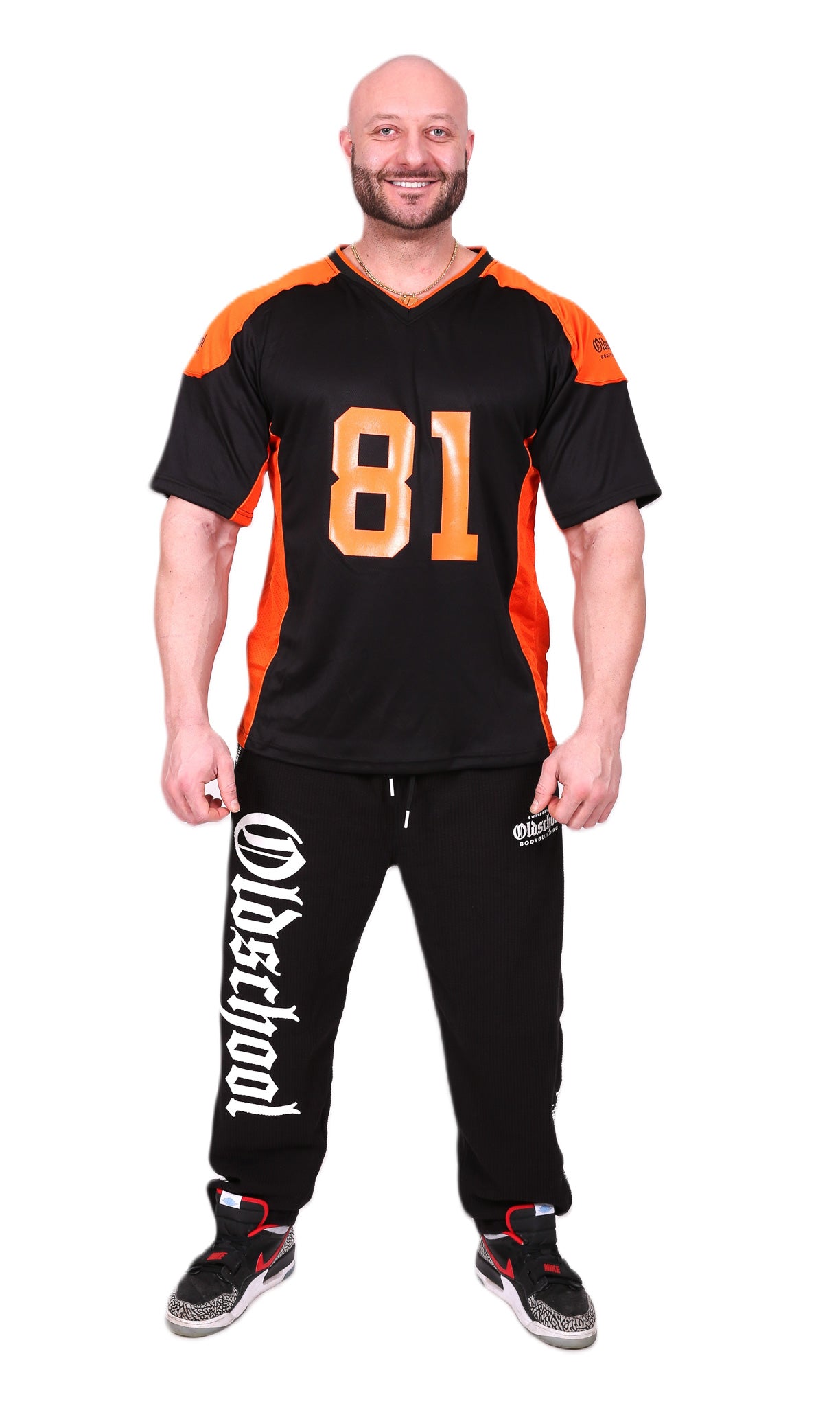 81 FOOTBALL SHIRT SCHWARZ/ORANGE