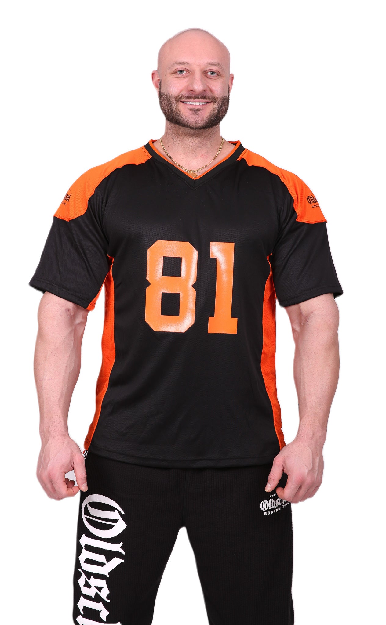 81 FOOTBALL SHIRT SCHWARZ/ORANGE