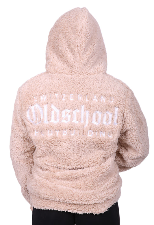 WOMANS TEDDY HOODIE BEIGE