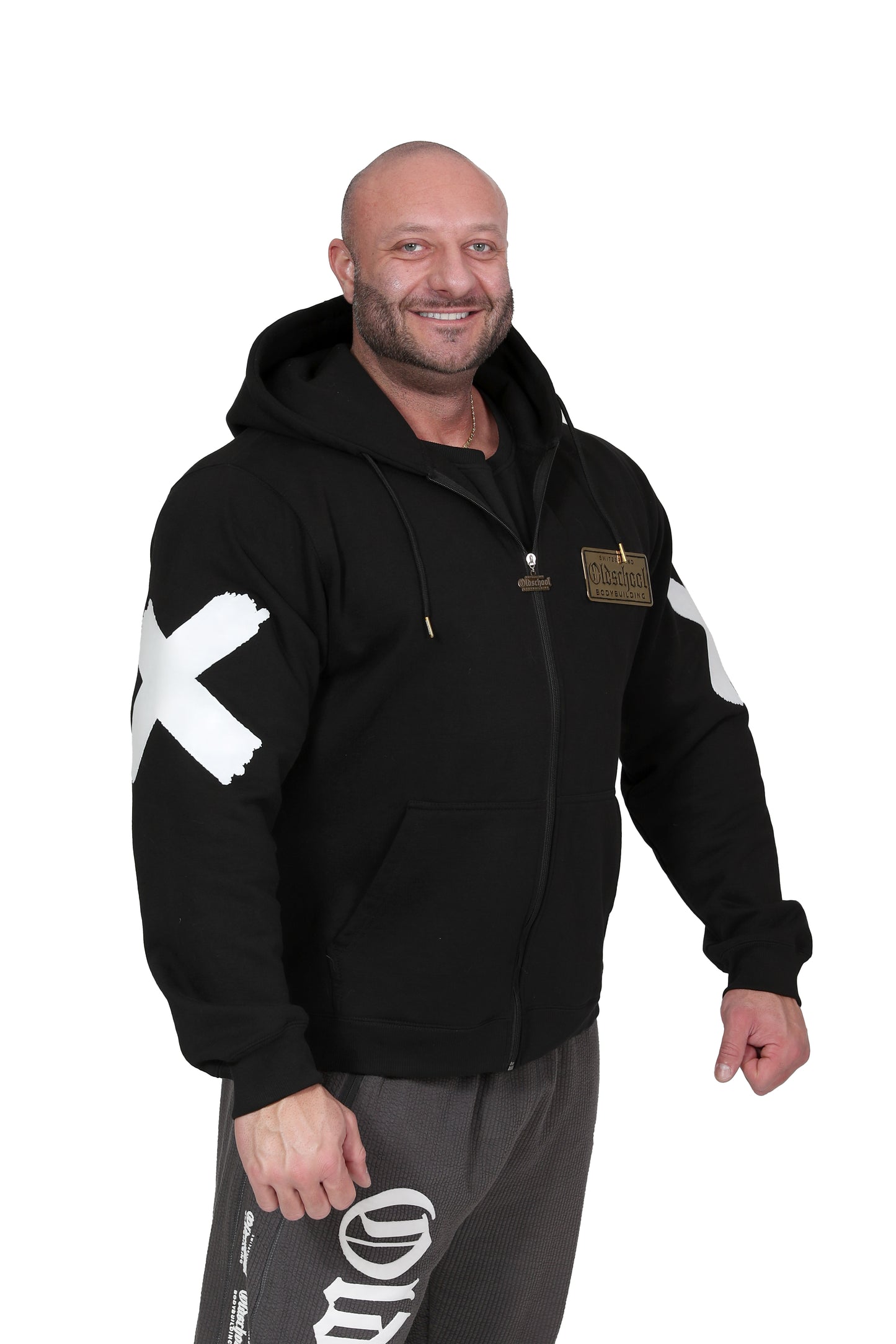 GOLD METAL OVERSIZE HOODIE