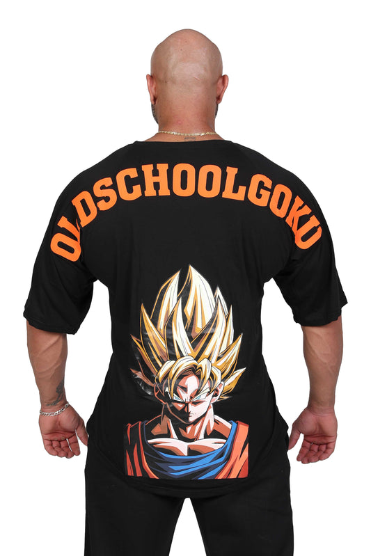 OLDSCHOOL GOKU T-SHIRT SCHWARZ/ORANGE