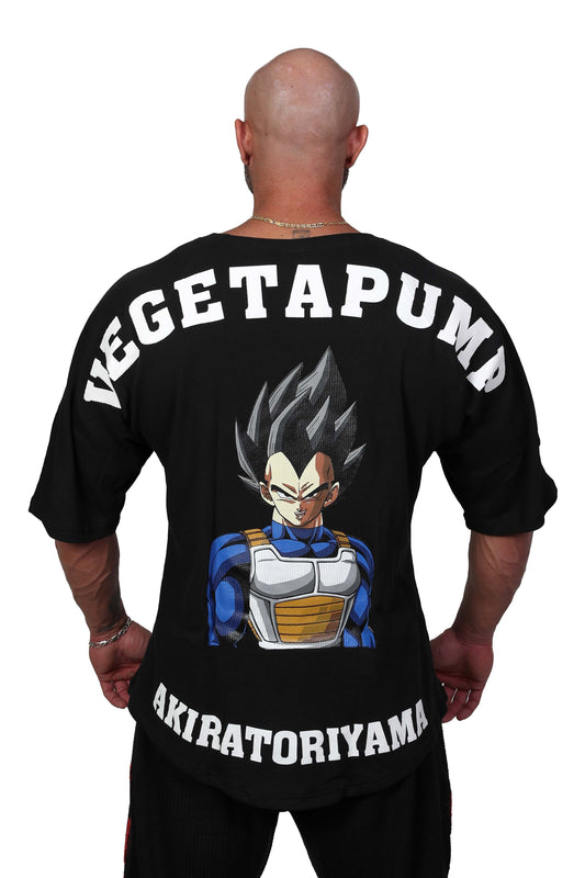 VEGETAPUMP OVERSIZED TEE SCHWARZ/BLAU