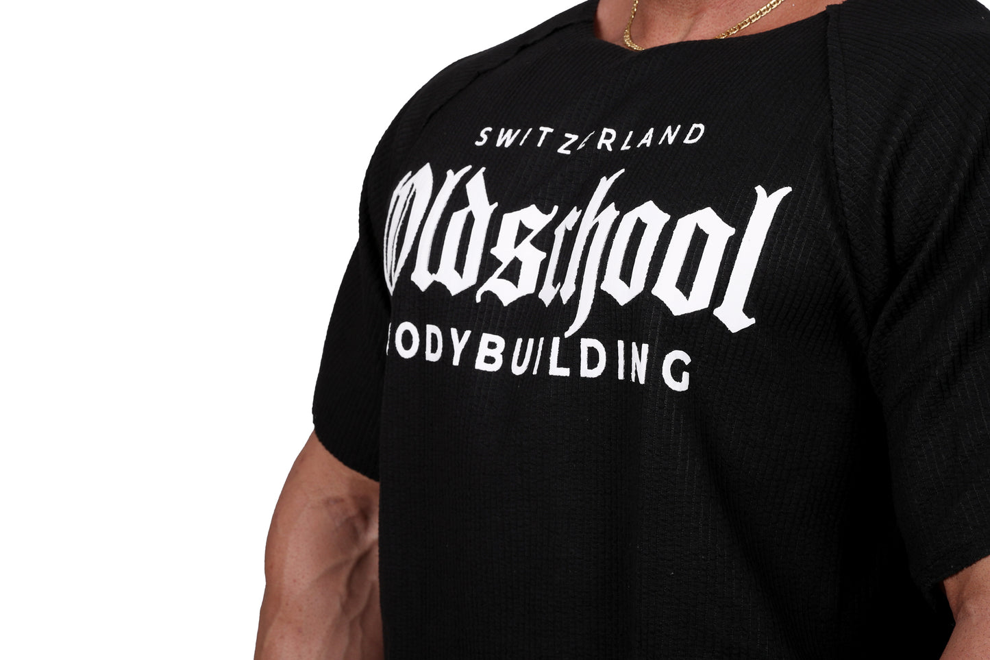 RIPPED RAG TOP SCHWARZ/WEISS