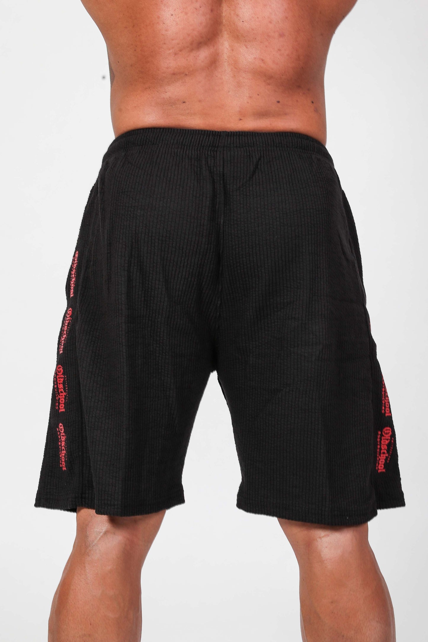 RIPPED SHORTS SCHWARZ/ROT